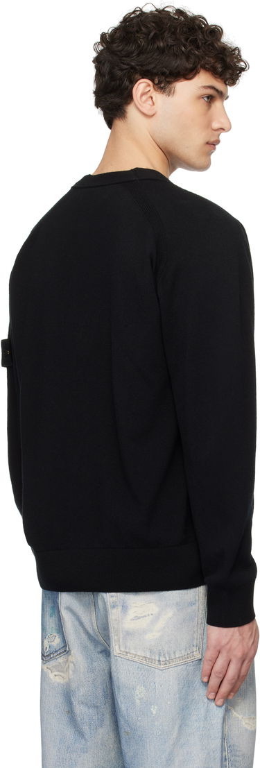 Пуловер Stone Island Stone Island Light Geelong Wool Cardigan Черно | K1S15 5100023 S00B4, 2