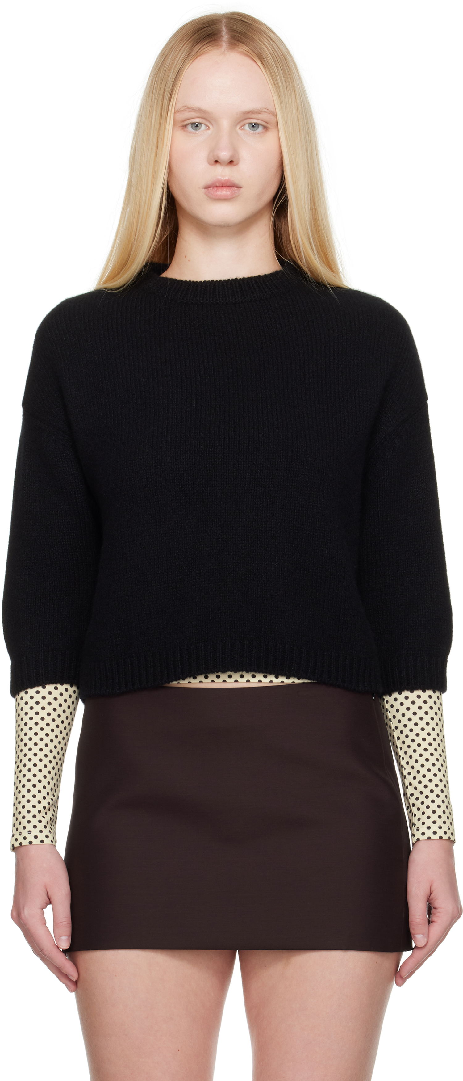 Пуловер Khaite KHAITE Sabina Knit Sweater Черно | 8274645, 0