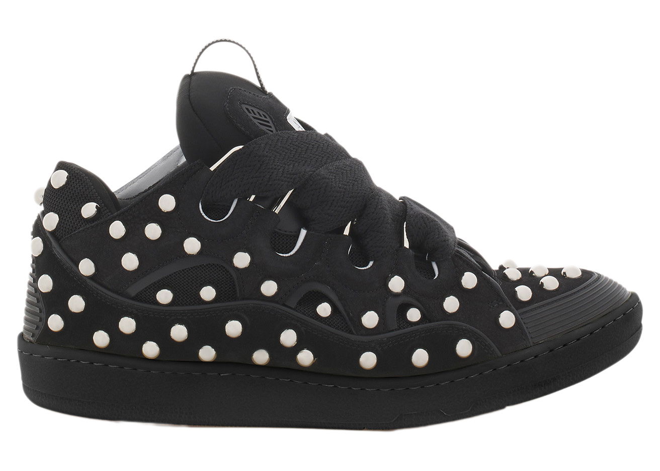 Кецове и обувки LANVIN Studded Leather Curb "Black" Черно | FMSKRK11SAKSH231010, 0