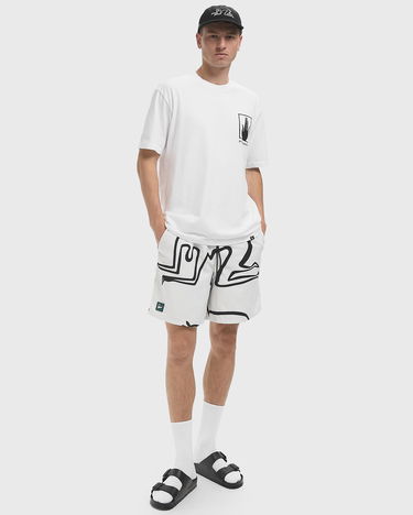 Бански By Parra Yoga Walks Swim Shorts Бяло | 53445, 1