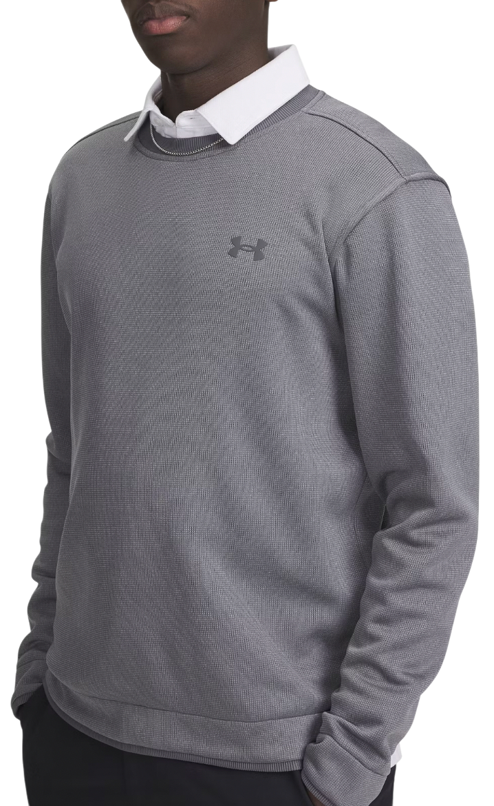 Суитчър Under Armour Textured Fleece Crewneck Top Сиво | 6003723-025