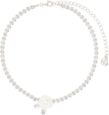 Колие SHUSHU/TONG SHUSHU/TONG YVMIN Edition Ceramic Rose Choker Necklace Бяло | 25649WHT00NN, 0