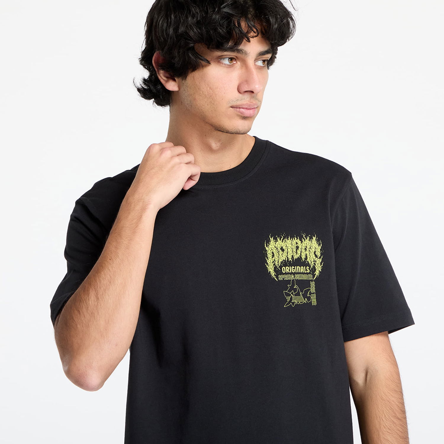 Тениска adidas Originals Black Graphic T-Shirt Черно | JP2678, 1