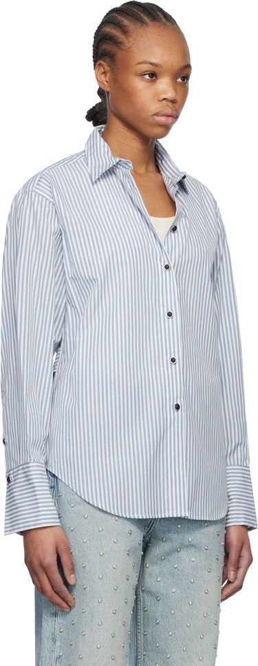 Риза rag & bone rag & bone Eve Striped Shirt Синьо | WAW24HA0184618, 1