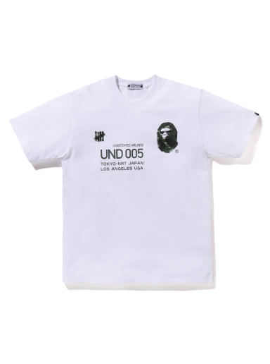Тениска BAPE Undefeated x 005 Tee Бяло | 1I73-110-920