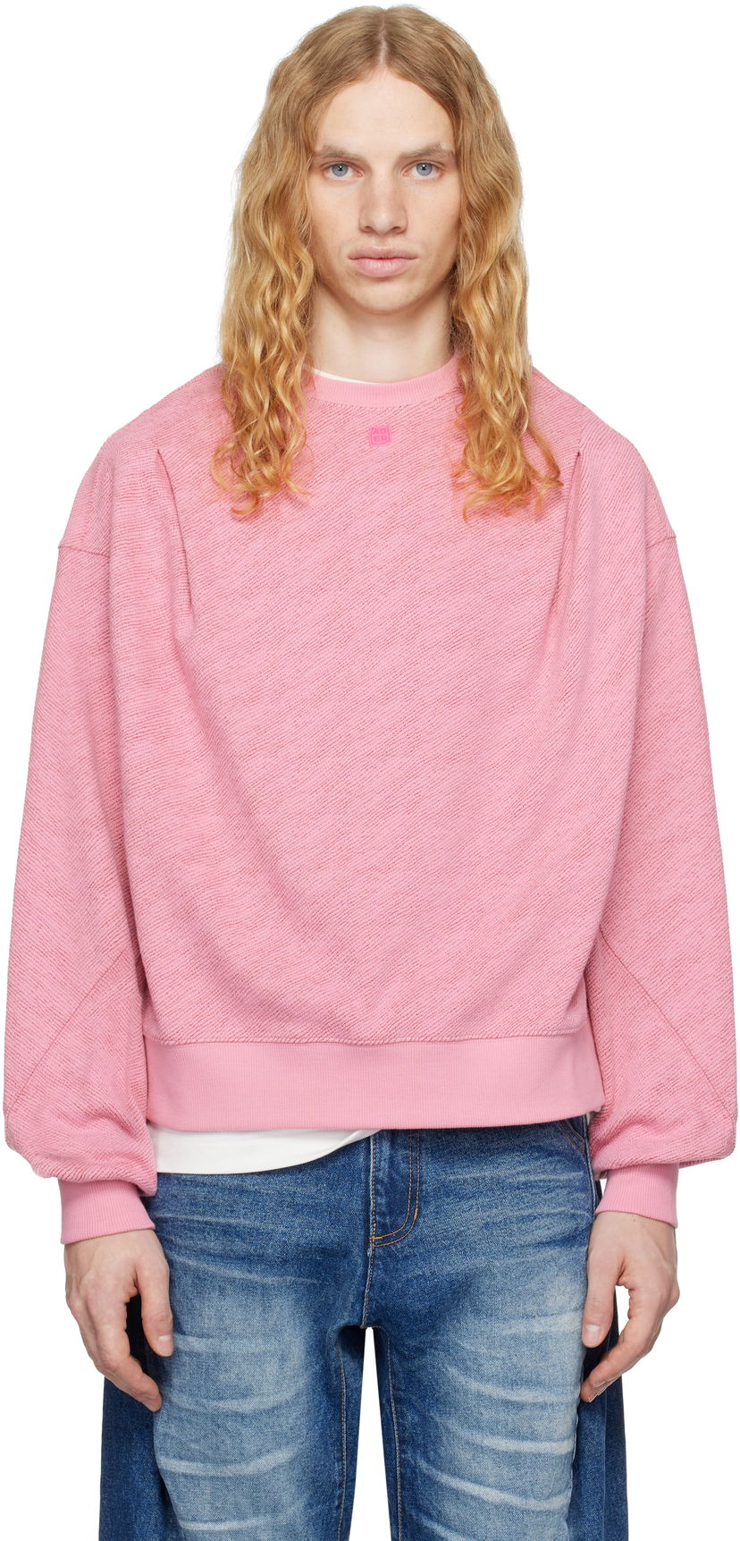 Суитчър ADER ERROR Tetraight Product. 43 Pink Sweatshirt Розово | BN01FWSW0104PK