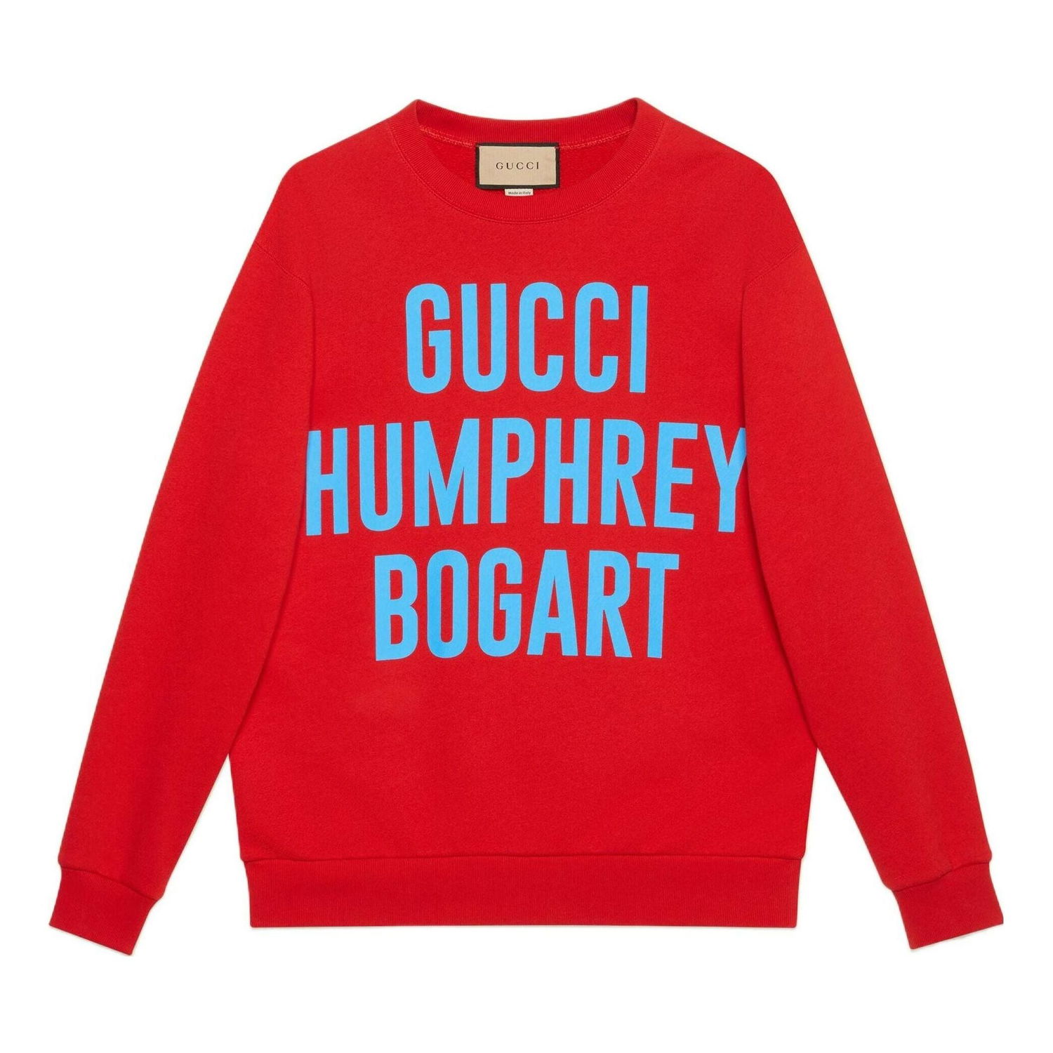 Пуловер Gucci Humphrey Bogart Print Sweatshirt Червено | 623245-XJEN-86269, 0