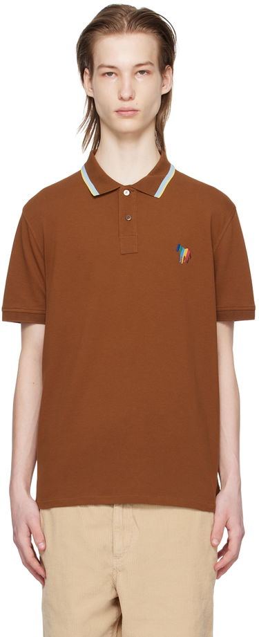 Поло тениска Paul Smith PS Paul Smith Zebra Polo Кафяво | M2R-151LE-M21511-66, 0