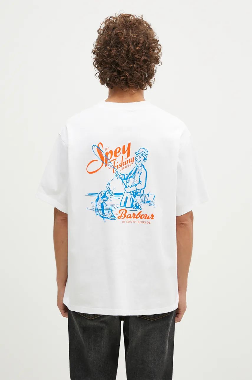 Тениска Barbour Bayard OS Graphic T-Shirt With Print Бяло | MTS1337, 0