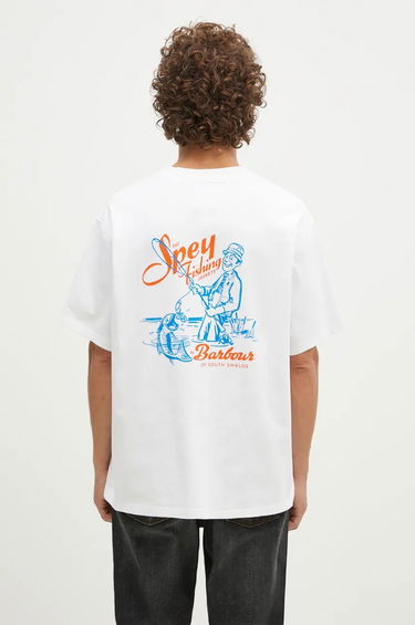 Тениска Barbour Bayard OS Graphic T-Shirt With Print Бяло | MTS1337, 0