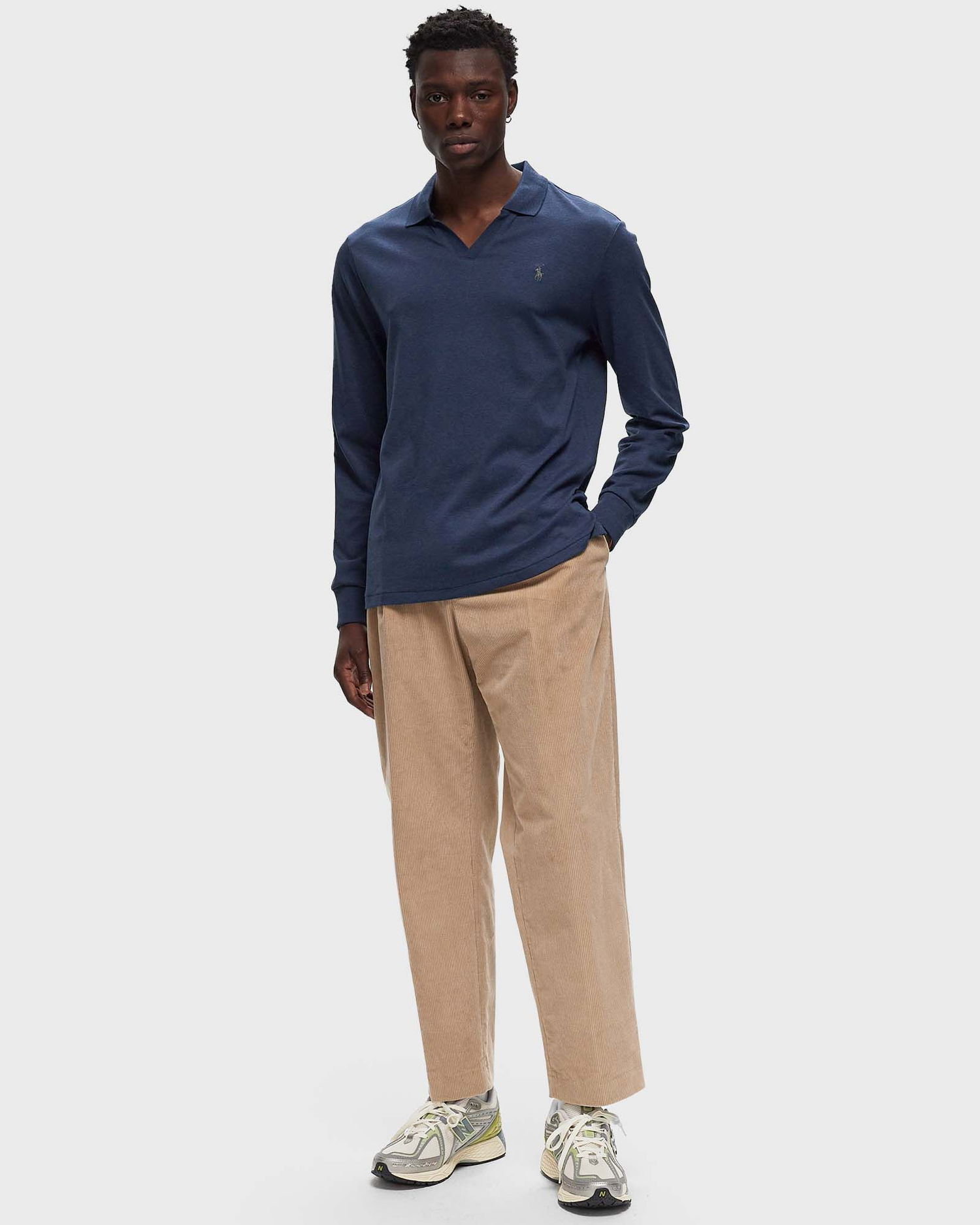 Поло тениска Polo by Ralph Lauren Polo Ralph Lauren LONG SLEEVE-POLO SHIRT Тъмно синьо | 710922252003, 1