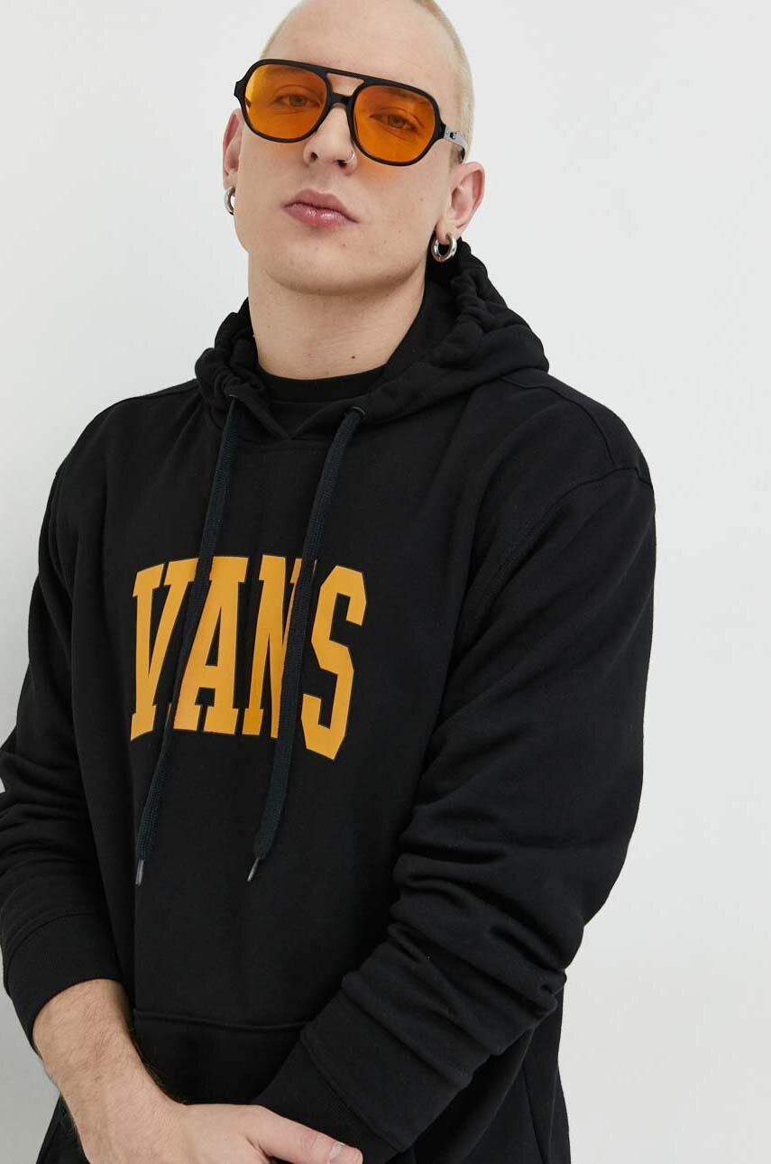 Суитчър Vans Varsity Pull Over Hoodie Черно | VN0007W6BLK1, 0