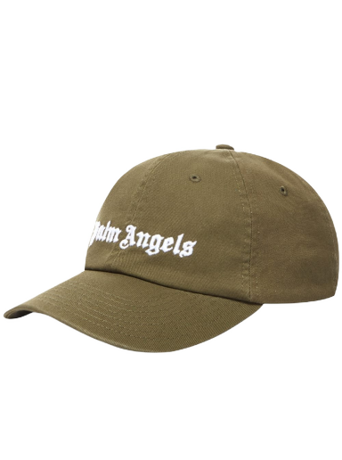 Шапка с козирка Palm Angels Logo Cap Зелено | PMLB003C99FAB0015501