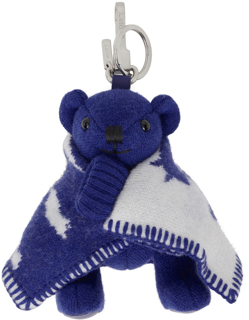 Ключодържатели Burberry Thomas Bear Keychain Тъмно синьо | 8078760, 0