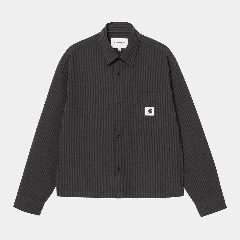 Риза Carhartt WIP Carhartt WIP Women's Toland Long Sleeve Shirt Черно | I035132_3
