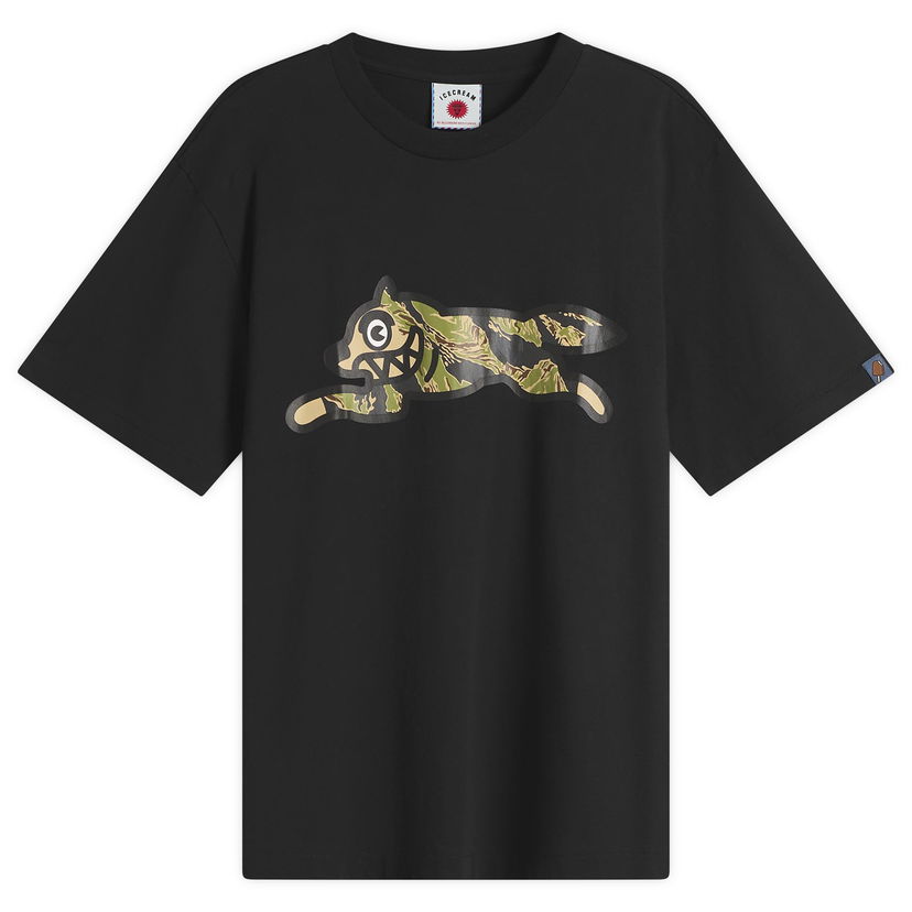 Тениска BBC IceCream Tiger Stripe Running Dog T-Shirt Черно | IC25437-BLK