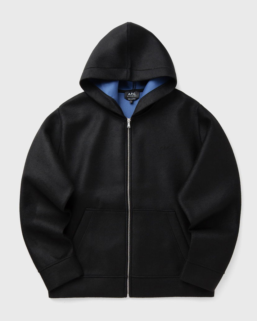 Суитчър A.P.C. A.P.C. Alvin Zip-Up Hoodie Черно | PSAFU-M27993-LZZ