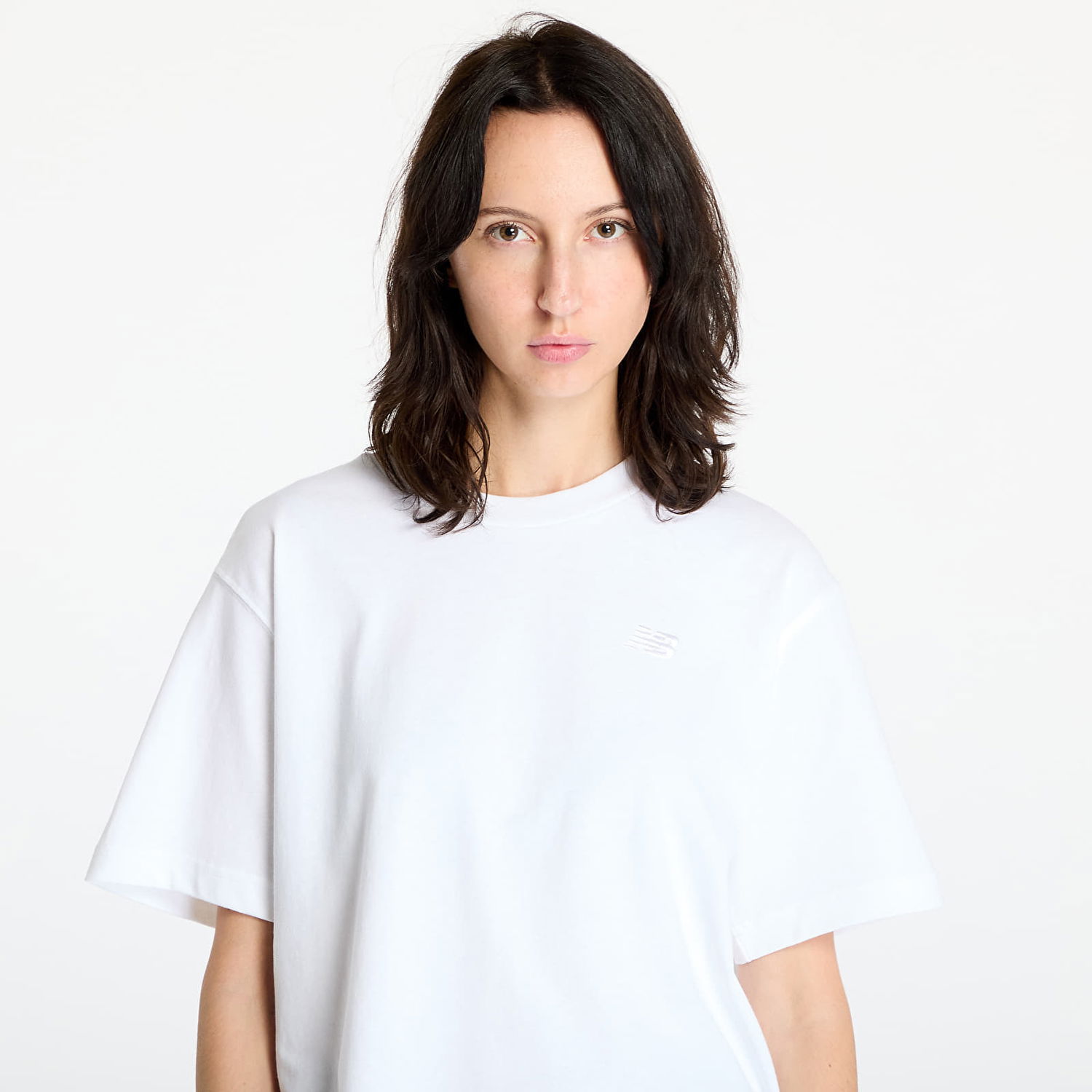 Тениска New Balance Athletics Jersey T-Shirt White Бяло | WT41501WT, 1