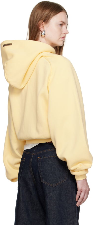 Суитчър Fear of God Fear of God ESSENTIALS Cropped Fleece Raglan Hoodie Жълто | 192SP257828FW, 2