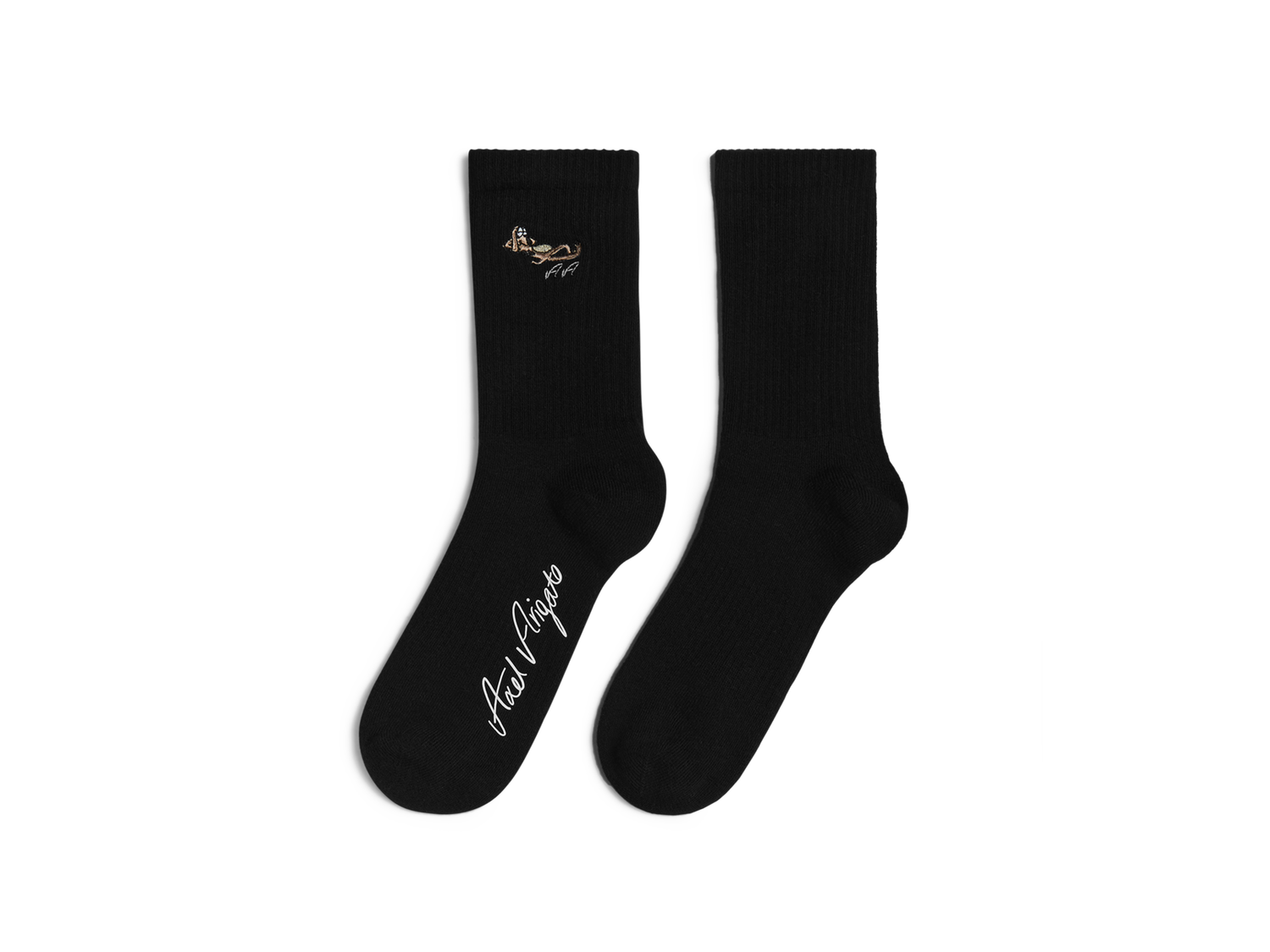 Чорапи AXEL ARIGATO Wes Embroidered Socks Черно | X2245002, 1
