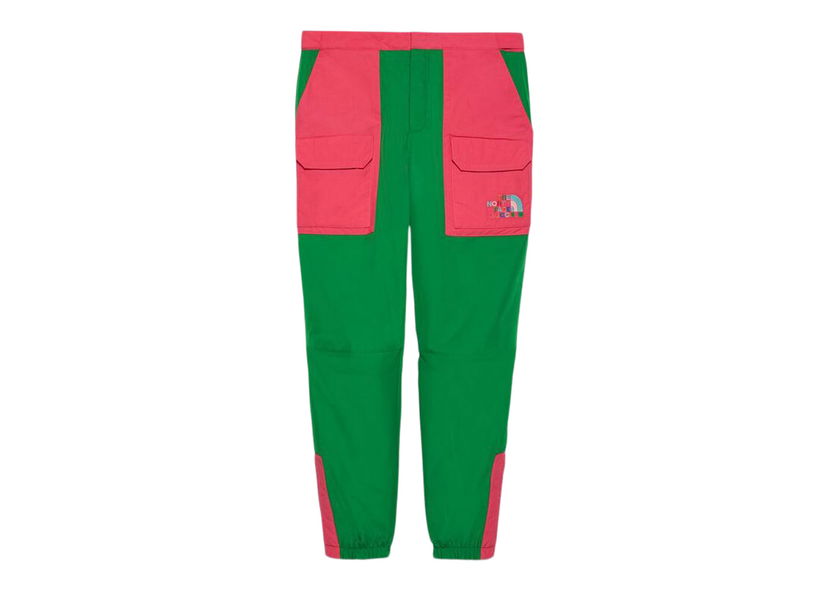 Панталони Gucci The North Face x Trousers Green Pink Зелено | 671468-ZAH9G-3570