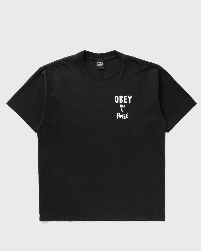 Тениска OBEY Posse Print T-Shirt Черно | 166913915-VBL