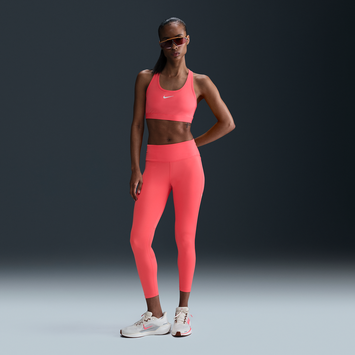Клинове Nike Nike Fast 7/8 Mid-Rise Leggings Розово | HV8555-814, 0