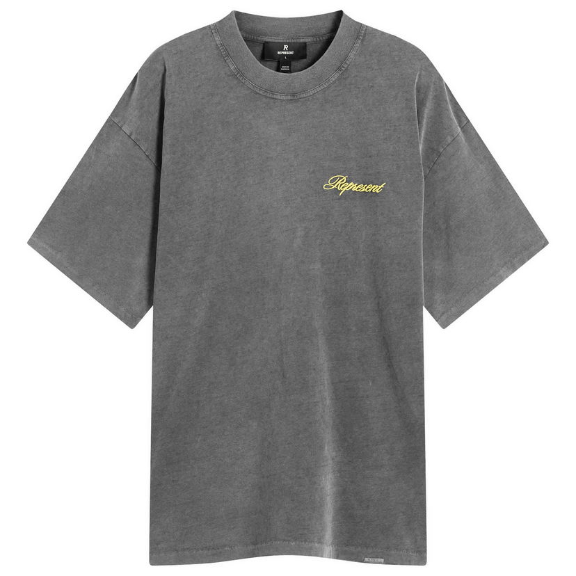 Тениска Represent Clo Represent Script Logo T-Shirt, Size Large Сиво | MLM100026-47