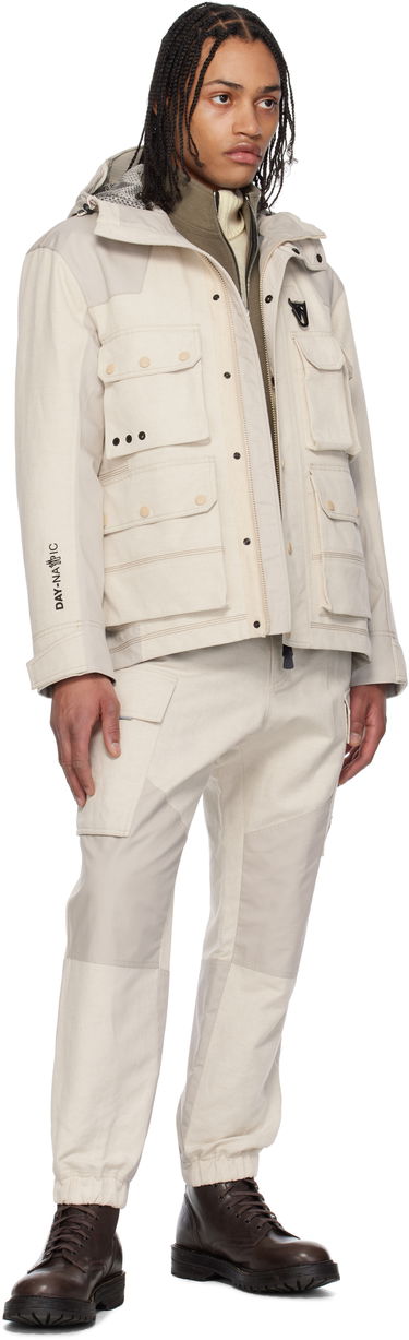 Карго панталони Moncler Moncler Grenoble x FRGMT Hiroshi Fujiwara Cotton & Linen Jogging Cargo Pants Бежово | K10972A00006598C3, 4