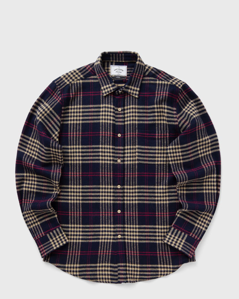 Риза Portuguese Flannel Flannel Shirt Longsleeve Multicolor Сиво | AW24.069.POMAR