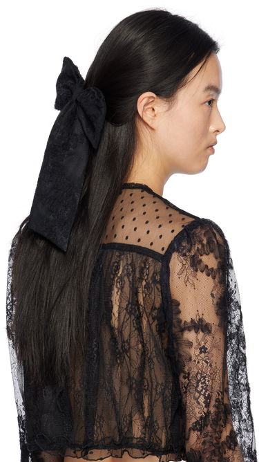 Шал Anna Sui Anna Sui Lace Bombo Bow Hair Clip Черно | 1125M91, 2