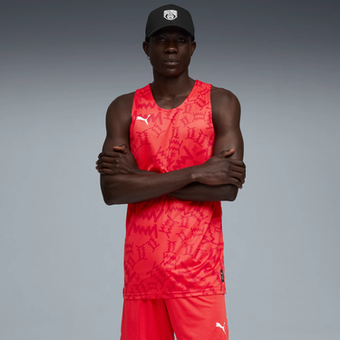 Фланелка Puma Teamjaws Graphic Jersey Tank Top Червено | 688203-03, 2