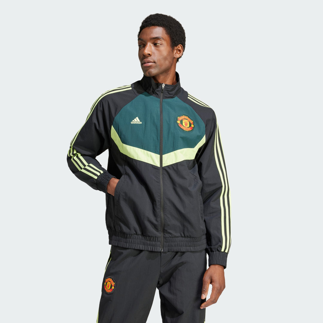 Яке adidas Performance Manchester United Woven Track Top Сиво | IP9190, 0
