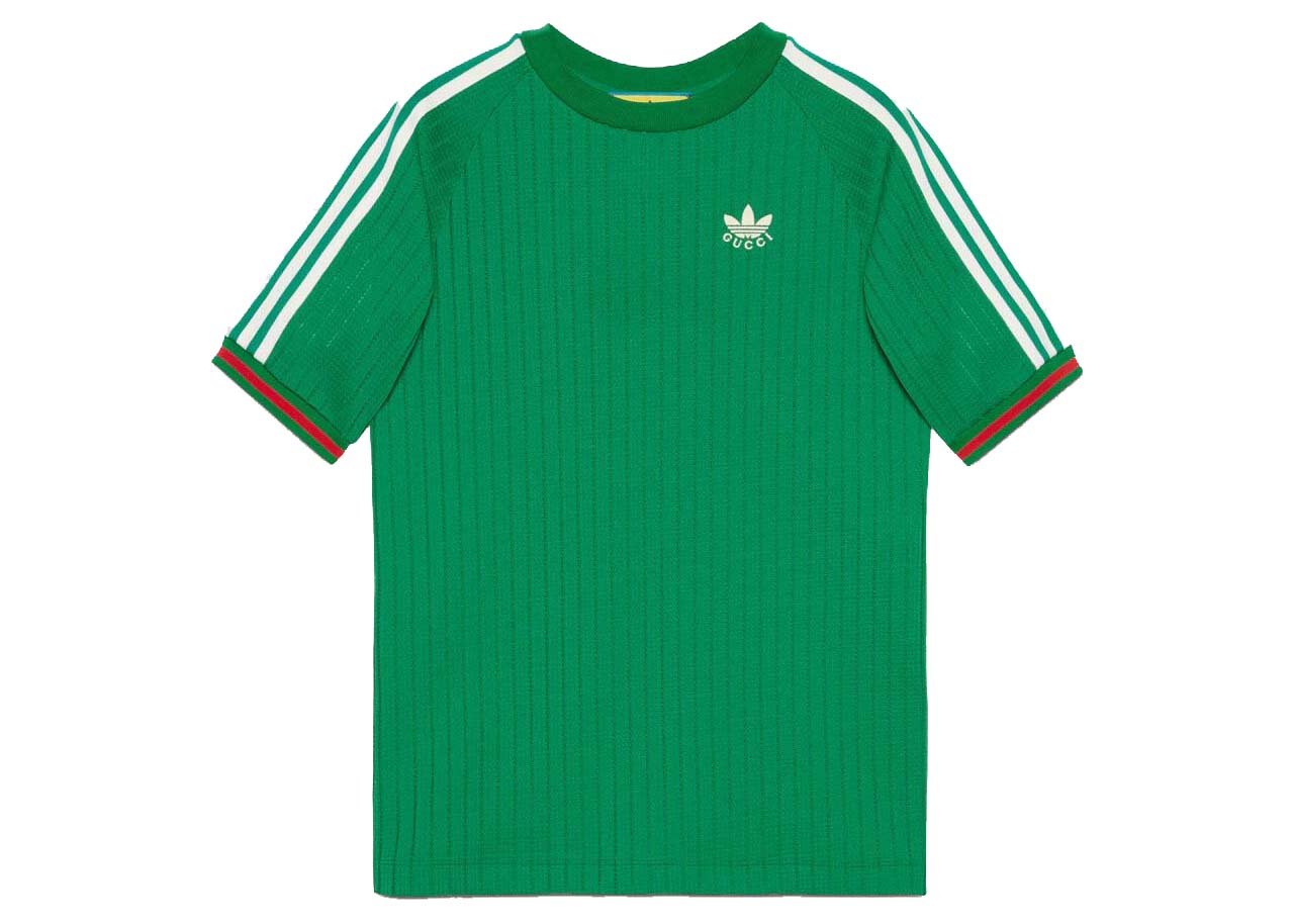 Тениска Gucci adidas x Jersey T-Shirt Green Зелено | 700486 XJEJT 3063, 0