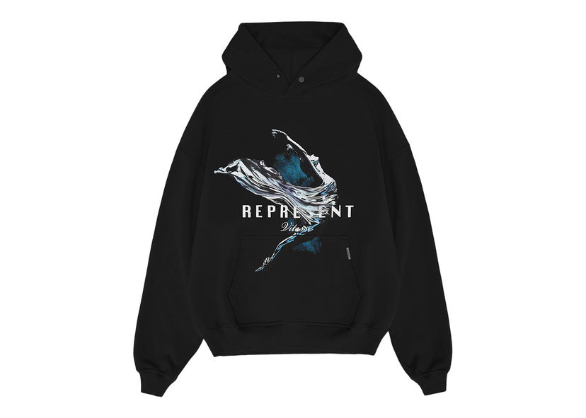 Суитчър Represent Clo Represent Vitesse Hoodie Jet Black Черно | M04221-01