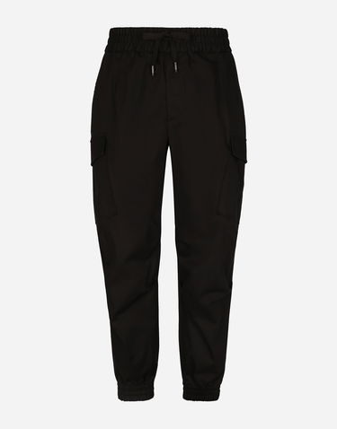 Карго панталони Dolce & Gabbana Cotton Cargo Pants With Tag Черно | GW5OHTFUFMFN0000, 0