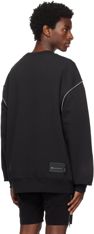 Суитчър We11done Men's Reflective Stripe Sweatshirt Черно | WD-SS5-19-048-BK, 2
