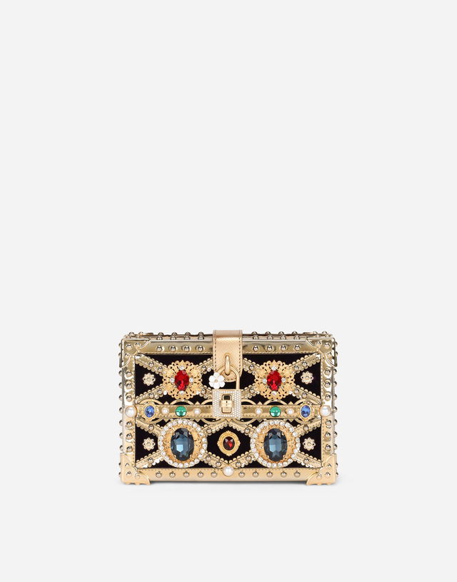 Dolce & Gabbana Dolce Box Clutch With Jewels
