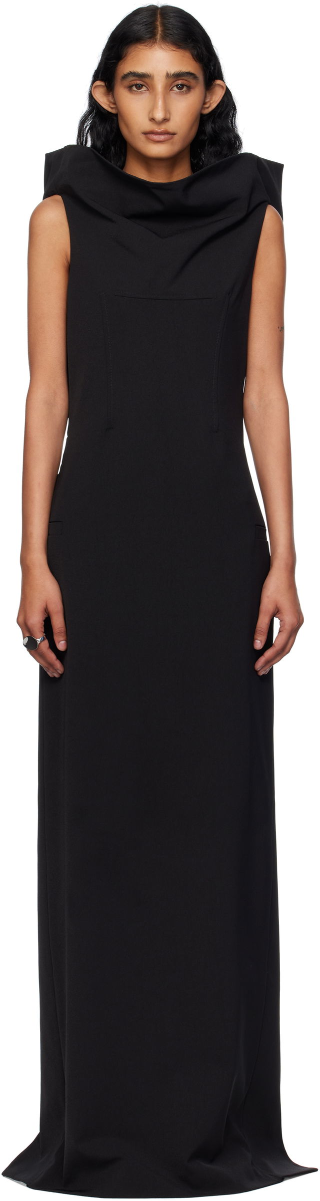 Jean Paul Gaultier Cowl Neck Maxi Dress