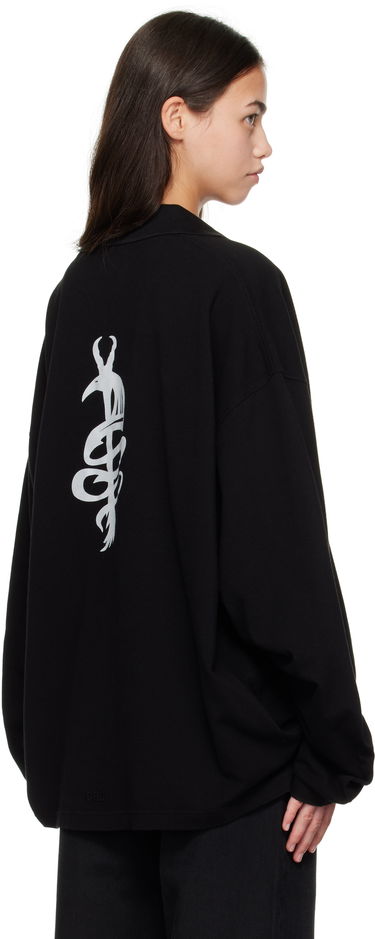 Поло тениска 032C Speed Devil Long Sleeve Polo Черно | F25-URC-0479-050-W, 2