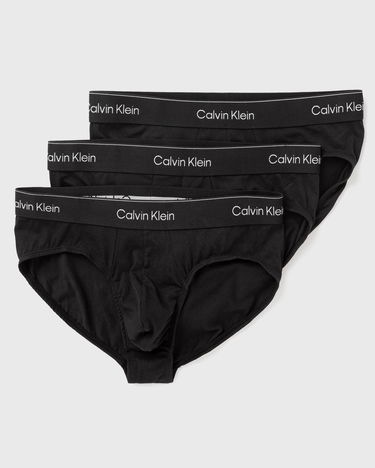 Бельо и чорапи CALVIN KLEIN Hip Brief Icon Cotton Stretch 3-Pack Черно | LV00NB4388TM6, 1