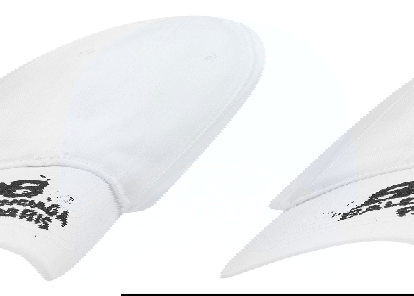 Шапка с козирка Balenciaga Hand Drawn BB Icon Velcro Tab Baseball Cap Бяло | 723771410B29060, 0