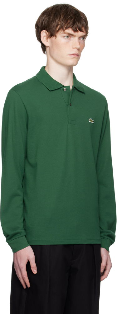 Поло тениска Lacoste POLO CLASSIQUE L.12.12 À MANCHES LONGUES Зелено | L1312-132, 2