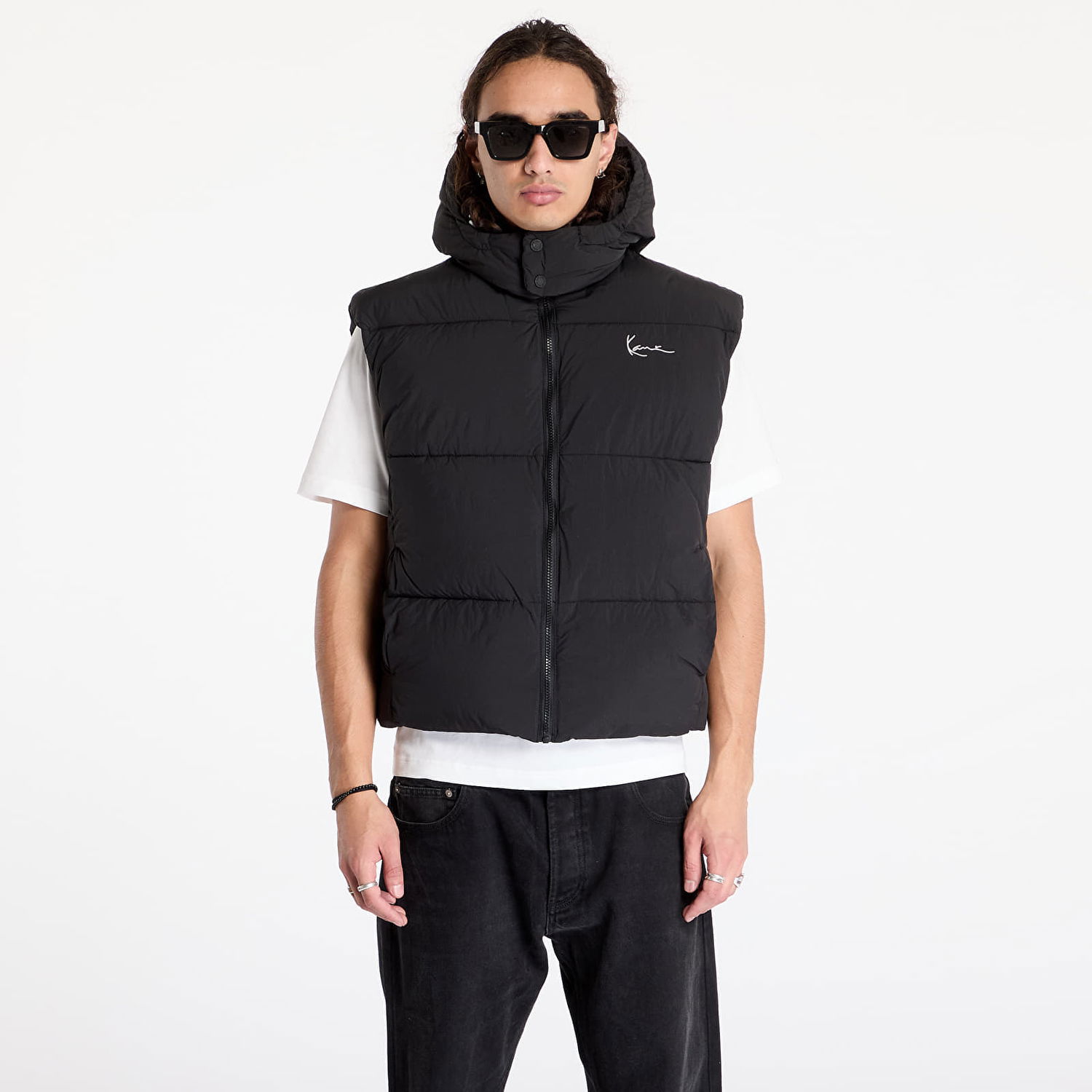 Жилетка Karl Kani Small Signature Puffer Vest Black S Черно | 60720004, 0