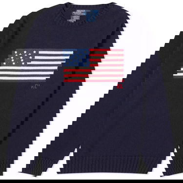 Пуловер Polo by Ralph Lauren Flag Intarsia Crewneck Тъмно синьо | 710718281006, 0