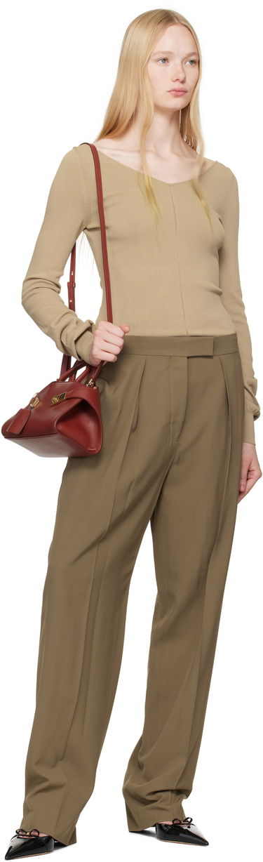 Дамска чанта FERRAGAMO Ferragamo Hug XS Top Handle Bag Бургунди | 784118, 3