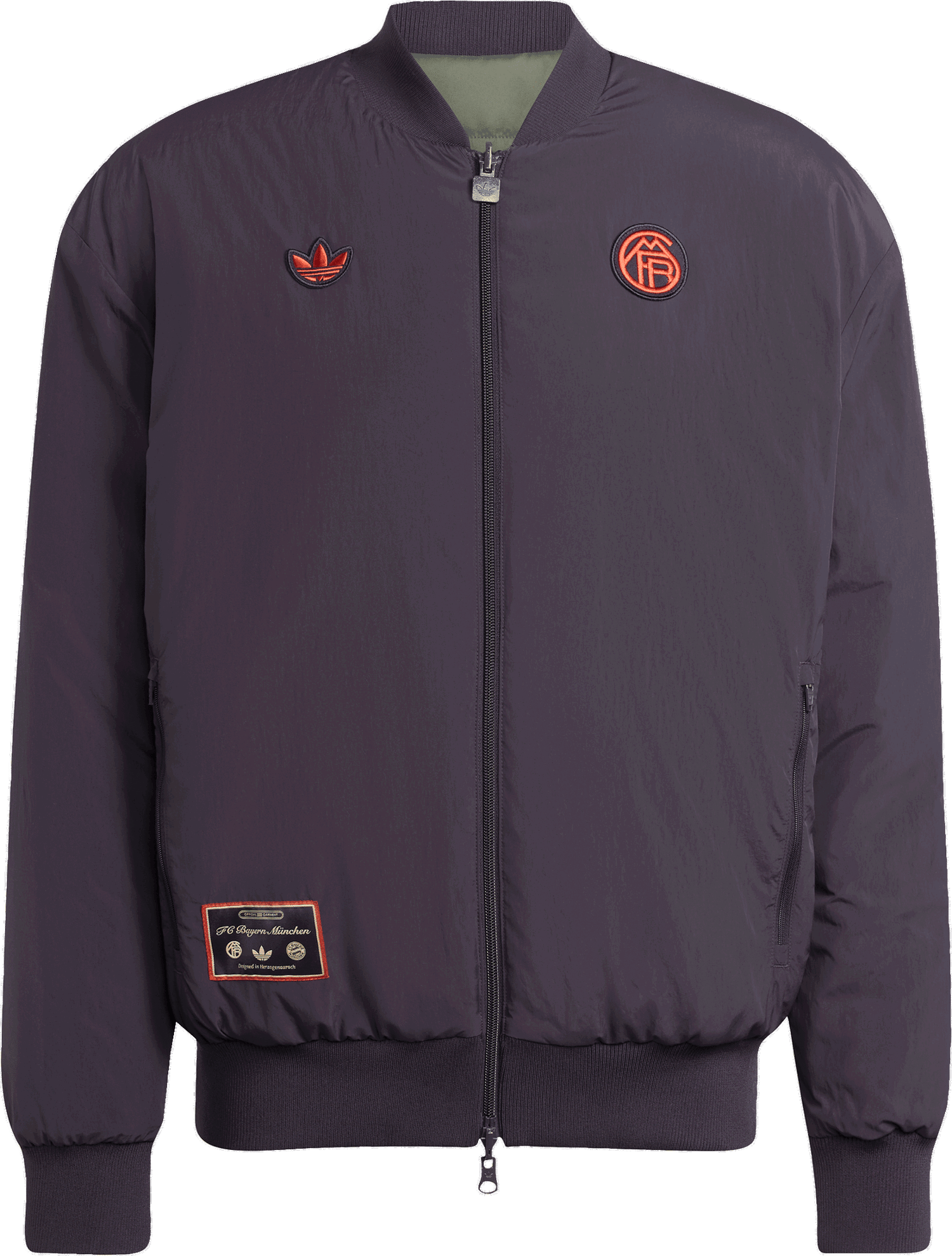 Яке бомбър adidas Originals FC Bayern Munich Icon Bomber Jacket Зелено | jm9434, 1