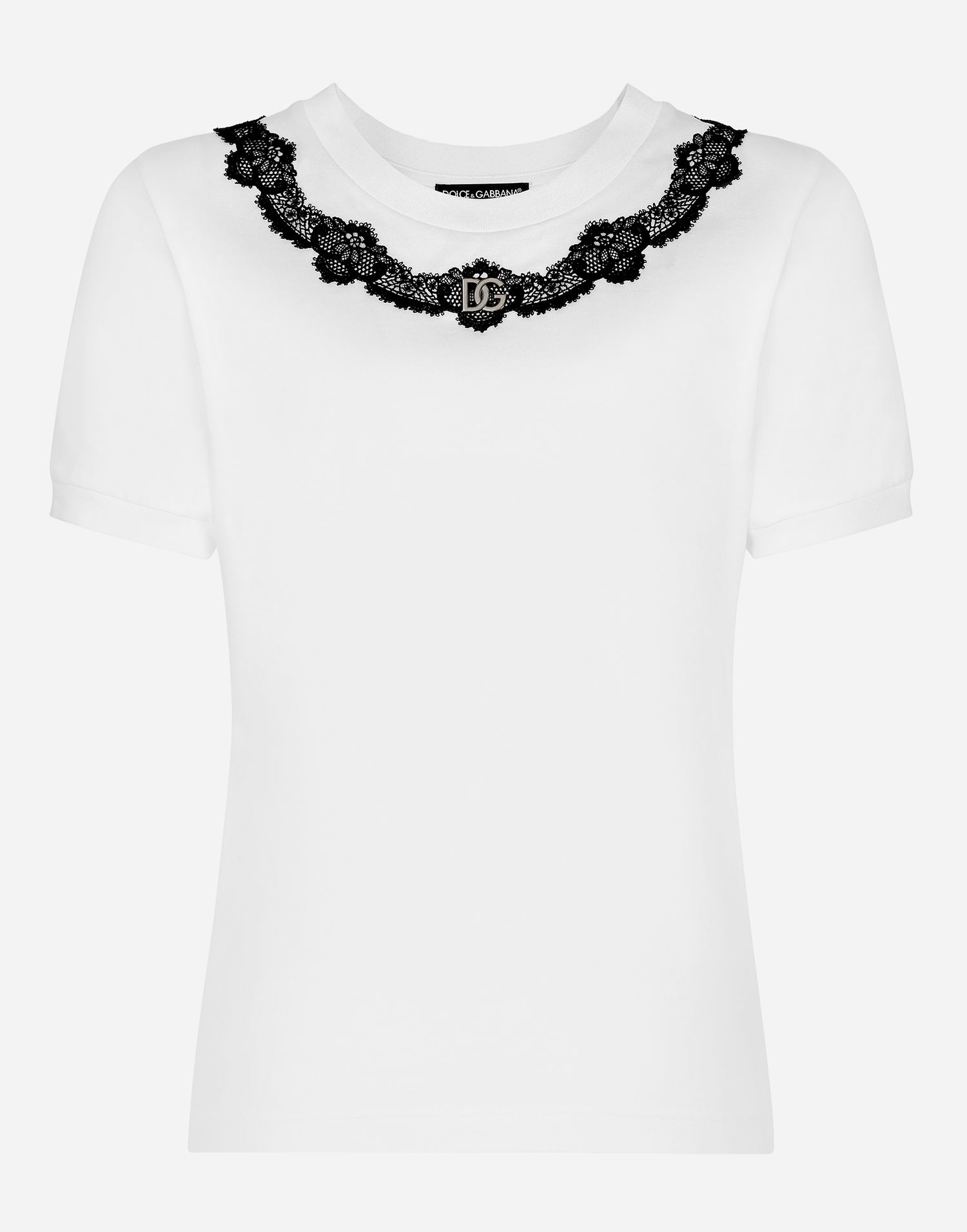 Тениска Dolce & Gabbana Tshirt Manica Corta Бяло | F8T00ZG7H1ZW0800, 0