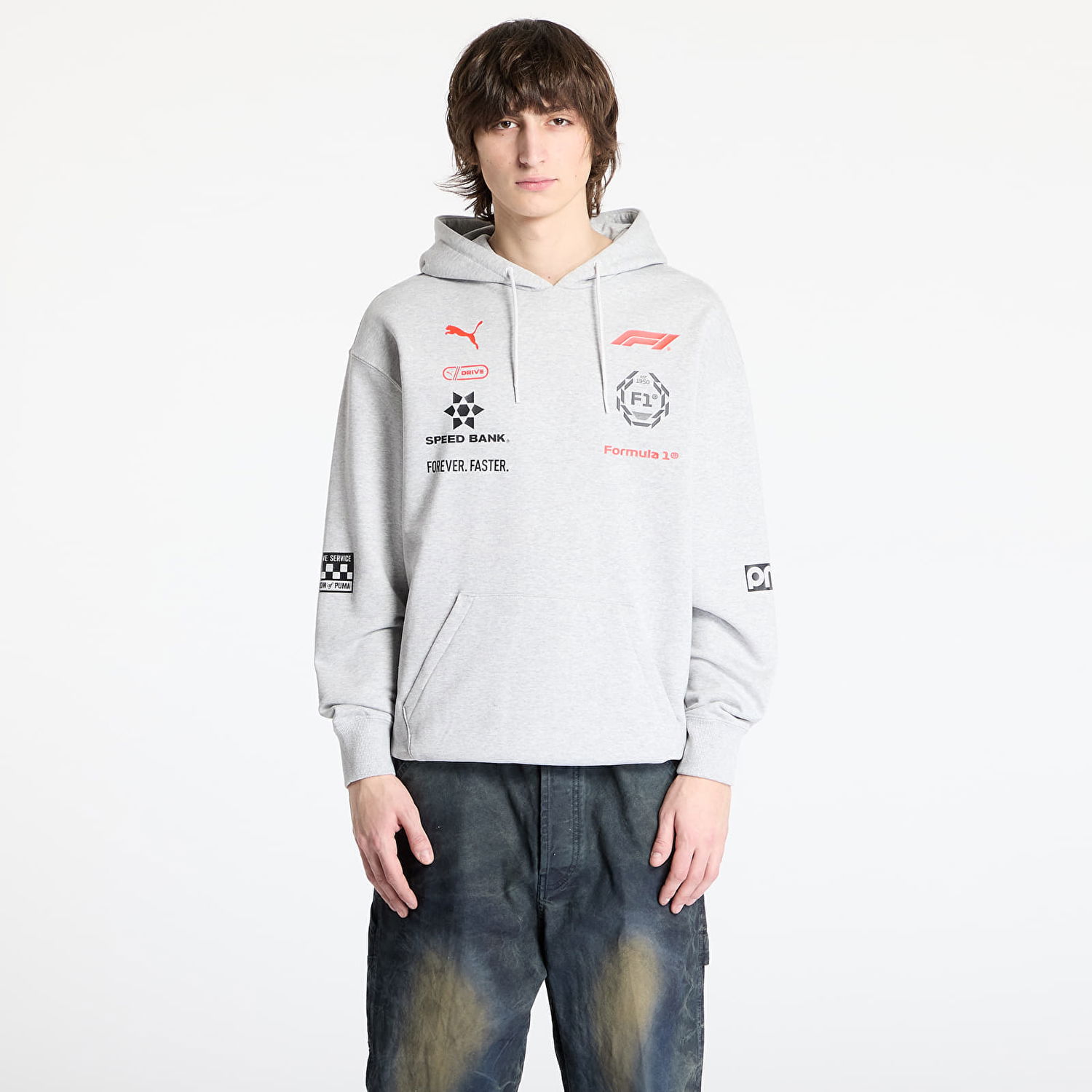 Суитчър Puma F1 Racing Hoodie Сиво | 63224401, 0