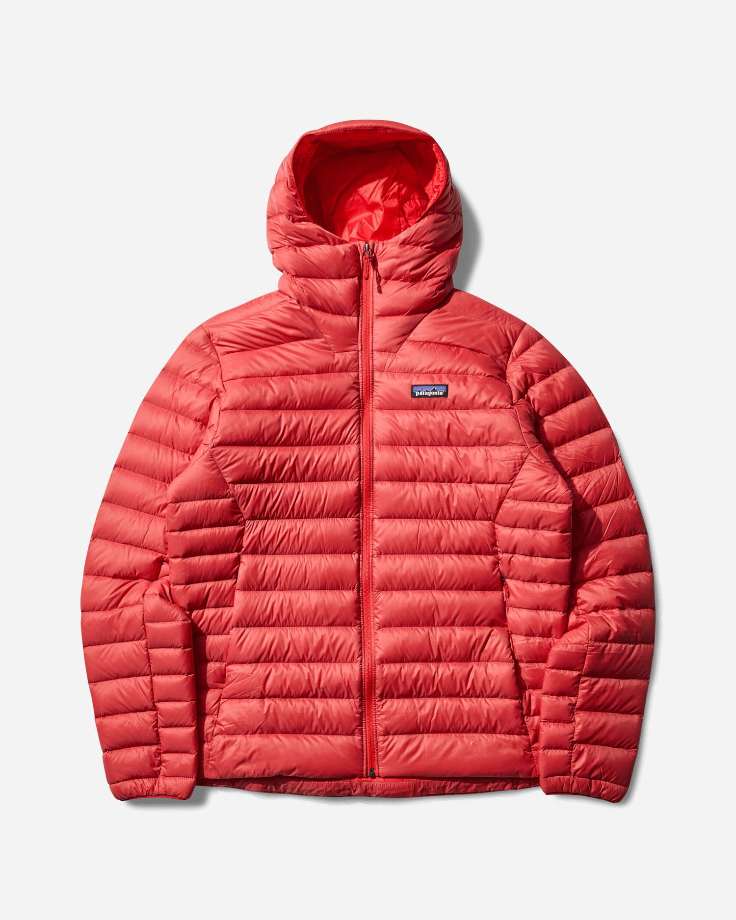 Пухо яке Patagonia Down Sweater Hooded Jacket Червено | 84702 AMRE, 1